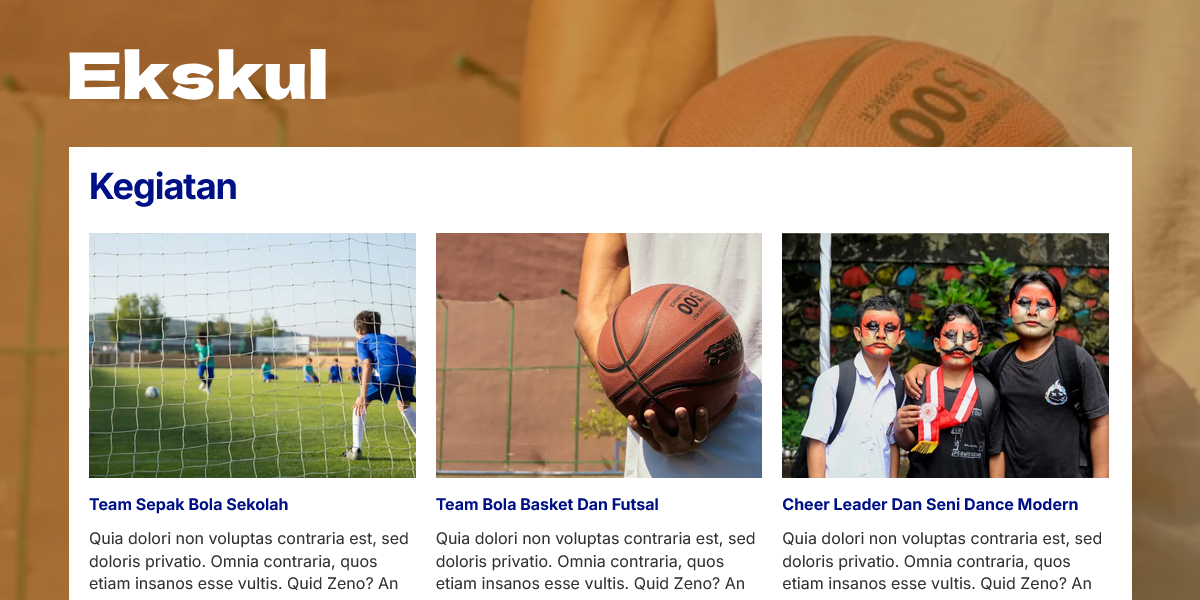 Fitur Pos Kegiatan Sekolah - Mading – Tema Web Sekolah