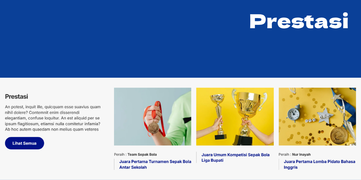 Fitur Pos Prestasi Sekolah - Mading – Tema Web Sekolah
