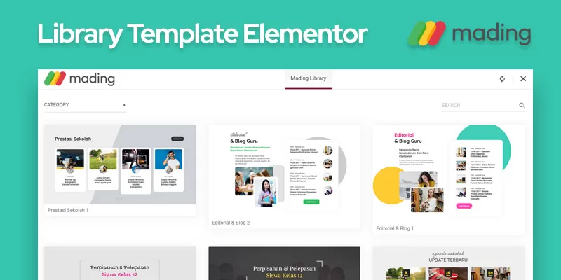 Library Template Elementor