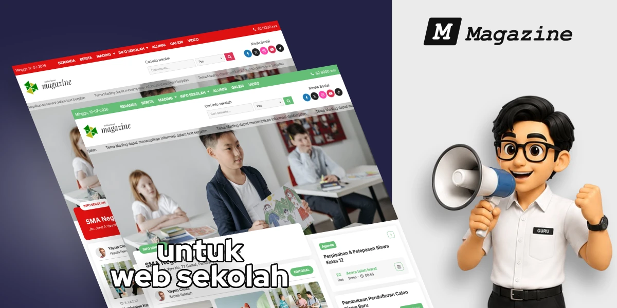 Khusus Website Sekolah - Magazine – Tema Web Sekolah
