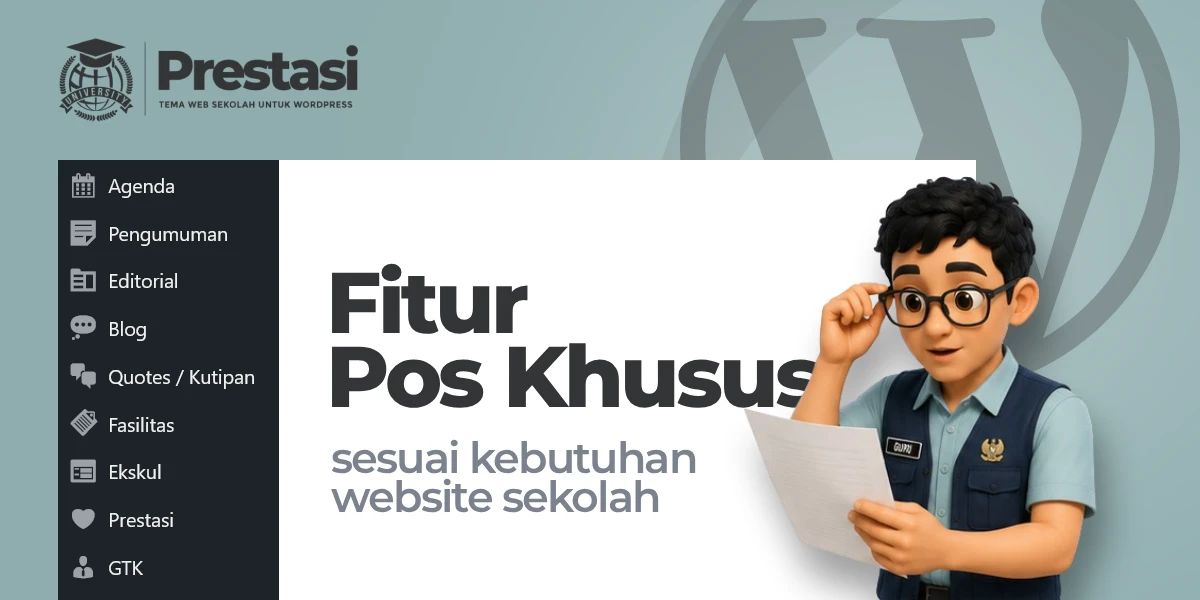 Fitur Pos Khusus - Prestasi – Tema Web Sekolah