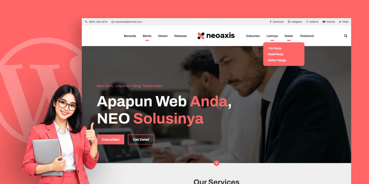 Cocok Untuk Website Profil - Neo – Tema Company Profile