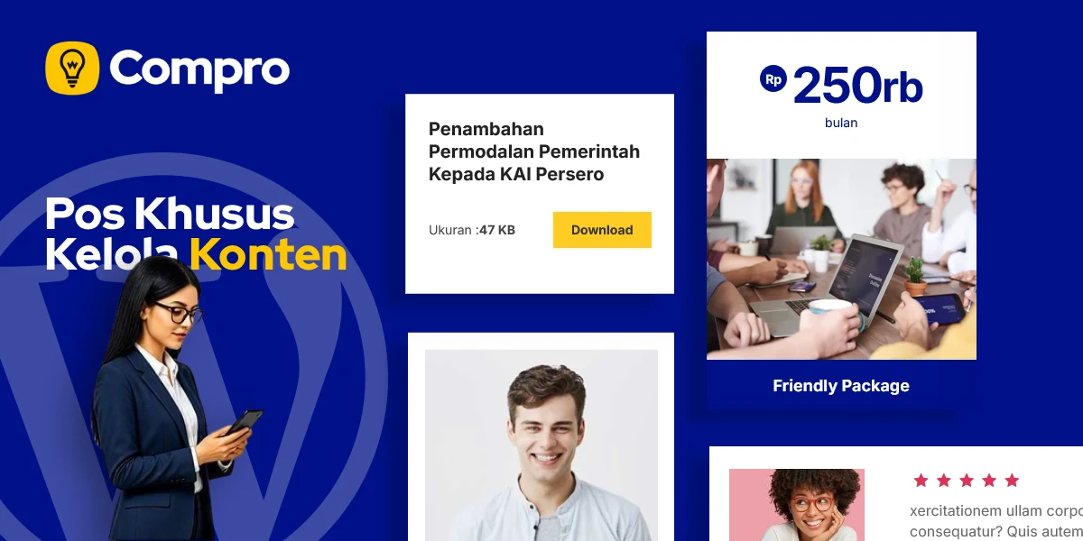Pos Khusus Untuk Kelola Konten - Neo Compro – Tema Company Profile