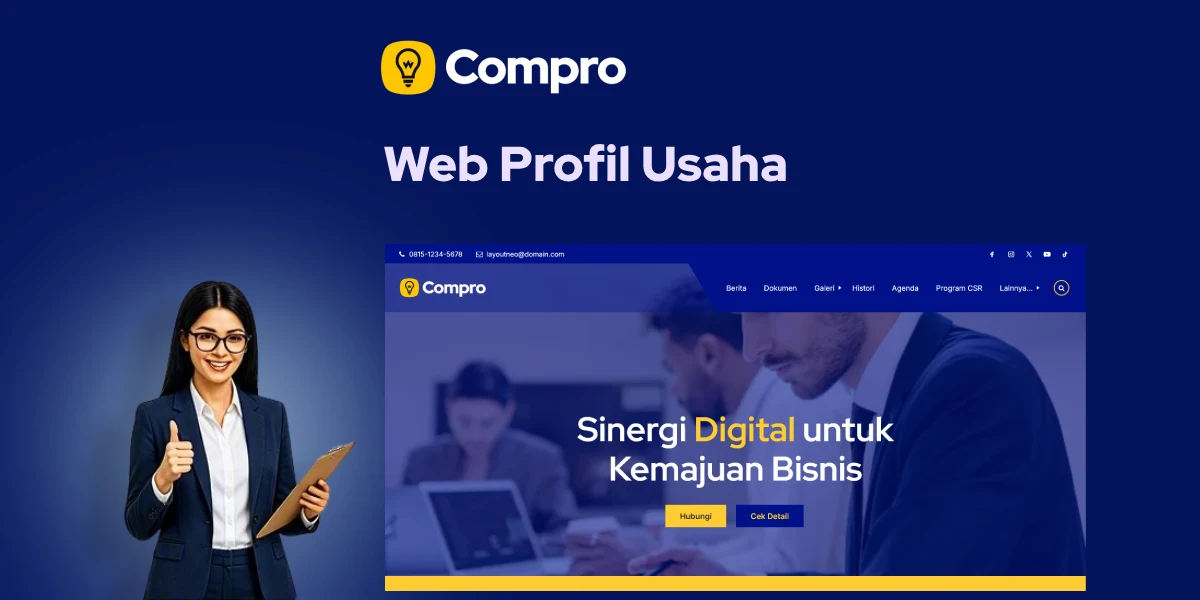 Cocok Untuk Website Profil - Neo Compro – Tema Company Profile