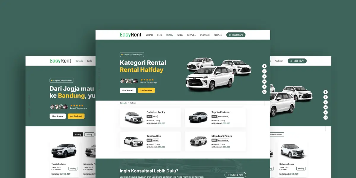 Easy, Tema Web Rental