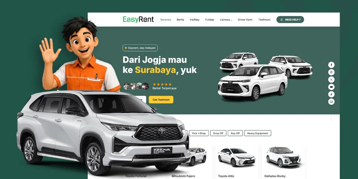 Tema Khusus Website Rental - Easy Rent – Tema Web Rental