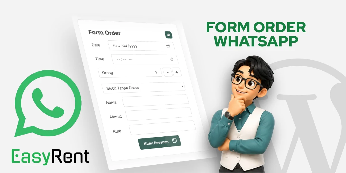 Form Order WhatsApp - Easy Rent – Tema Web Rental