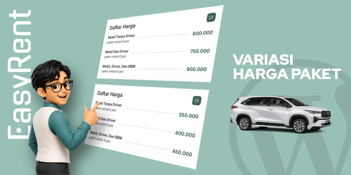 Variasi Harga Paket Rental - Easy Rent – Tema Web Rental