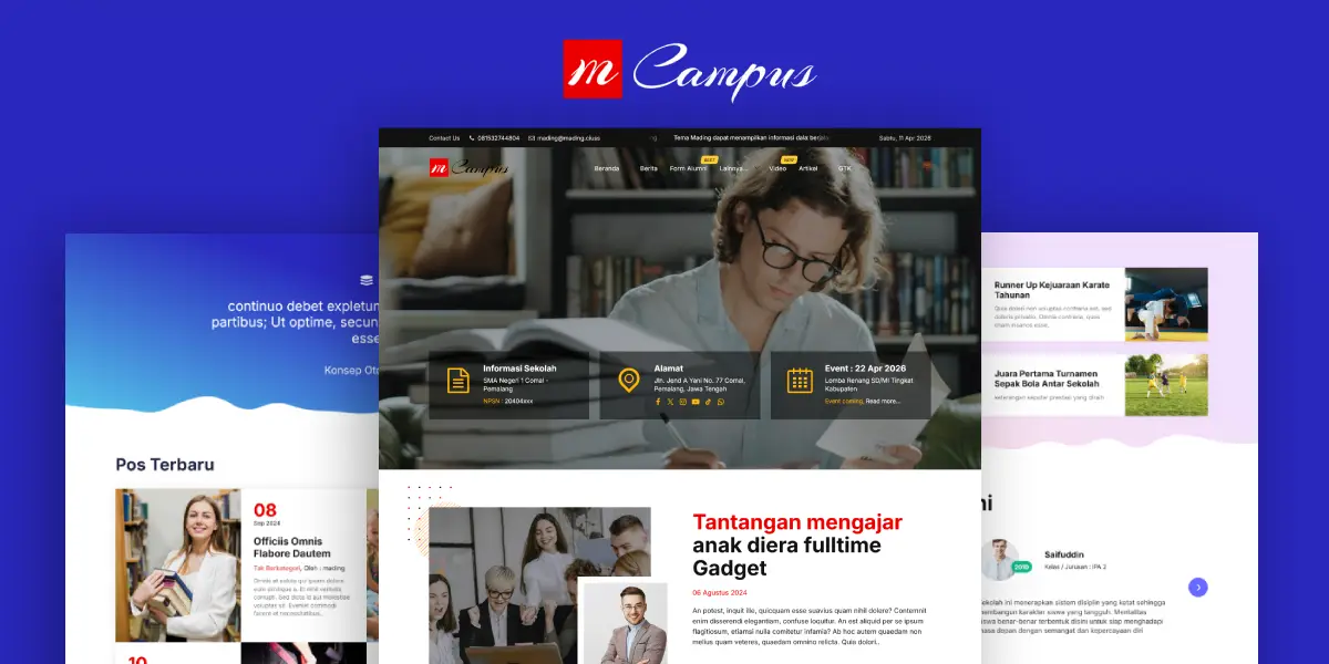 Campus - Tema Web Sekolah
