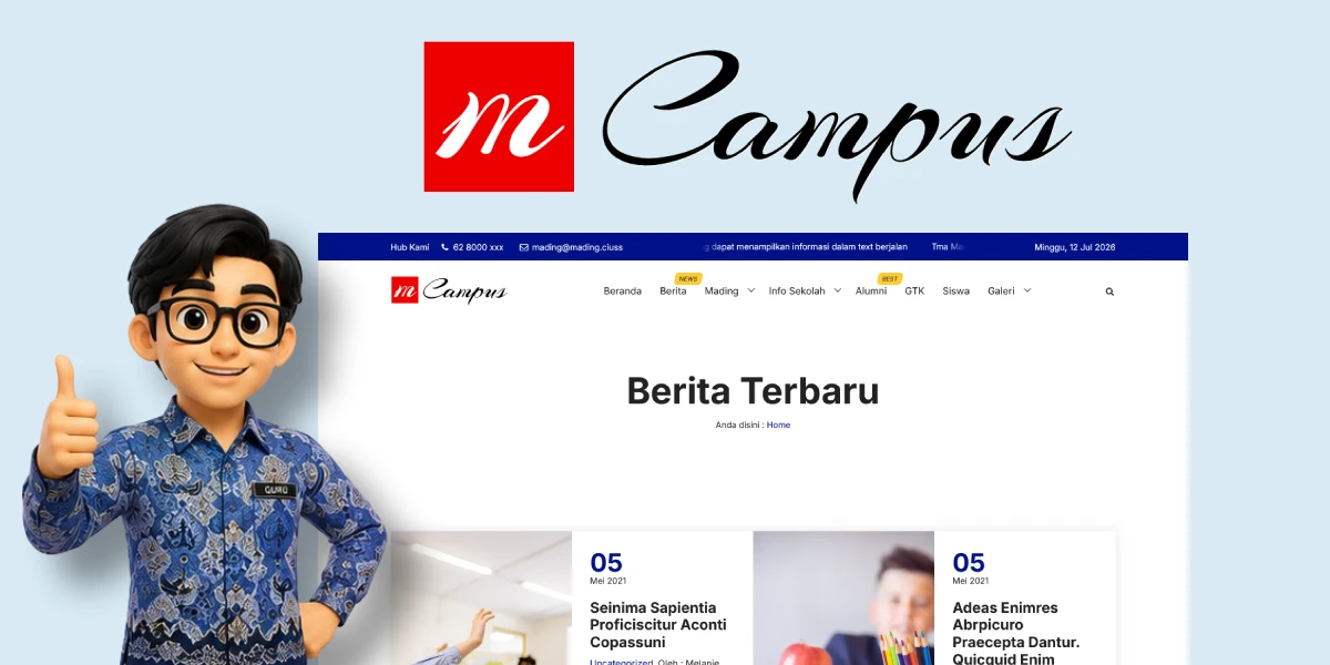 Khusus Website Sekolah - Campus – Tema Web Sekolah