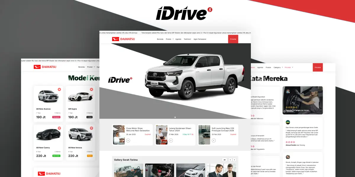 iDrive - Tema Website Dealer