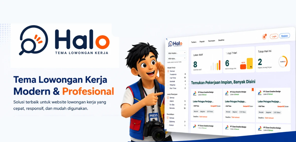 Halo, Tema Loker Indonesia